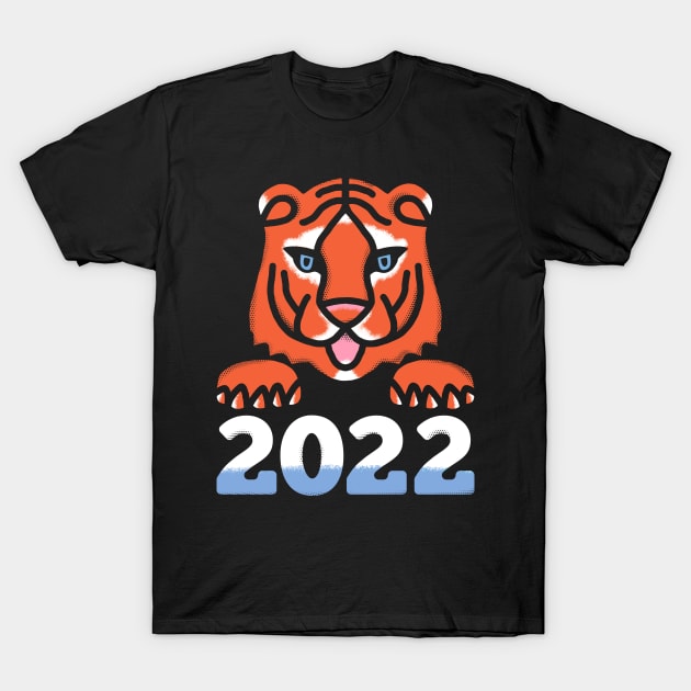 Tiger 2022 Very Peri T-Shirt by okpinsArtDesign